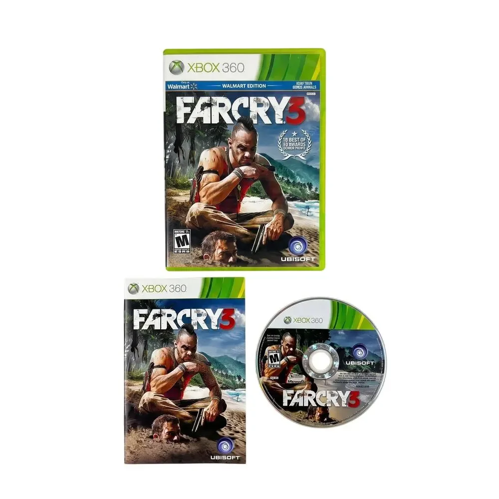 Xbox 360 Far Cry 3 Walmart Edition NTSC CIB Complete In Box Video Game